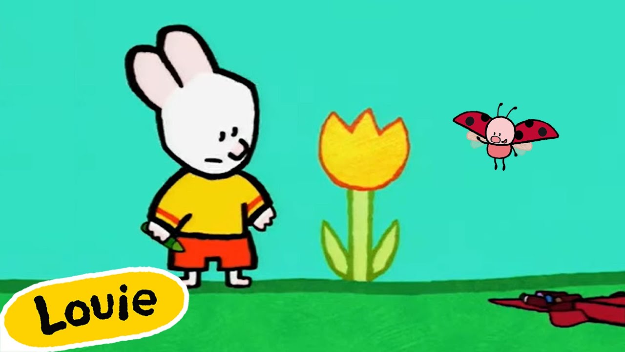 🐰🎨 Louie, dibújame una FLOR 🌺 Temporada 1 Episodio 5  | Dibujos Para niños
