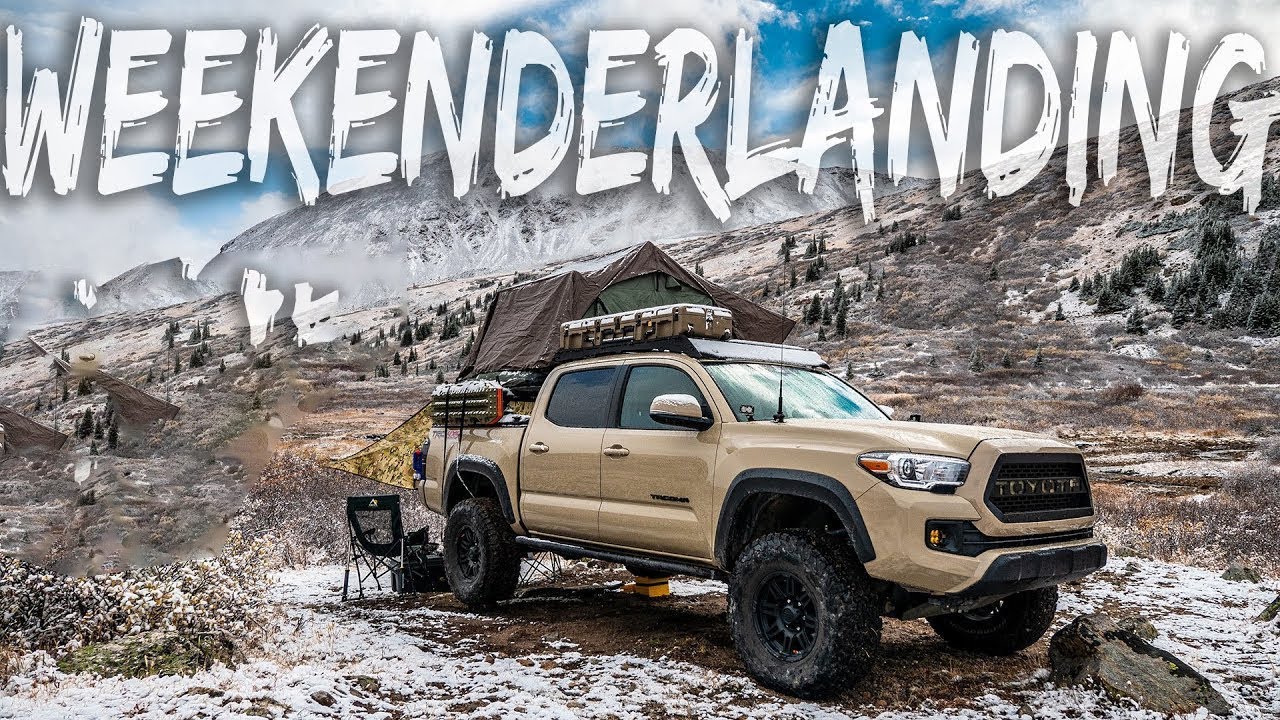WEEKENDERLANDER EP 2 - Snow camping with the GF in the Tacoma