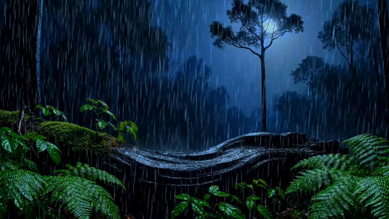 🌧 Mystical Forest Rain — Deep Sleeping Rain Sounds for Calm Mind & Restful Night 🌙