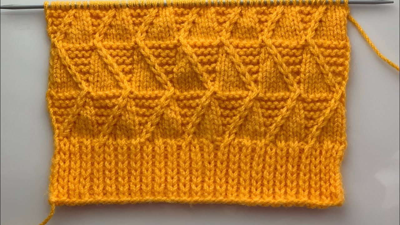 Knitting stitch pattern for cardigans/sweater design/baby sweater/scarf