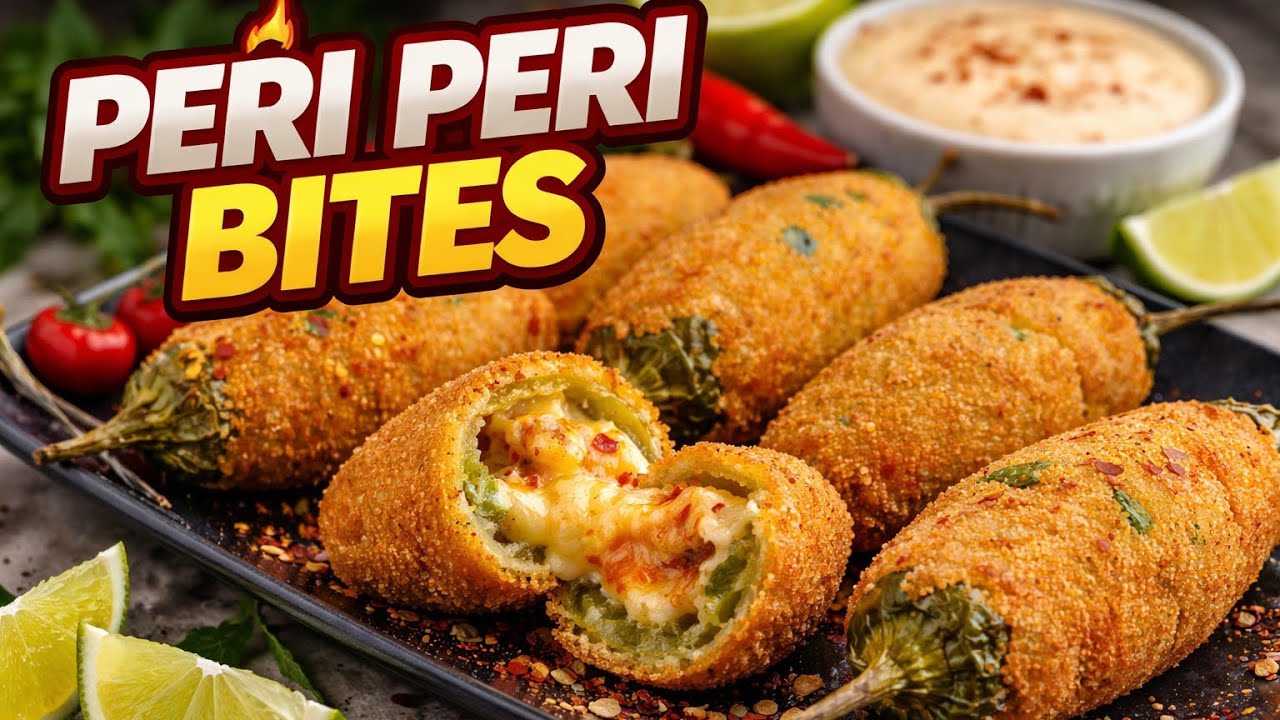 Peri Peri Chicken Bites – Easy & Delicious,Ramadan Special Peri Peri Bites 🧀 Cheesy Peri Peri Bites 