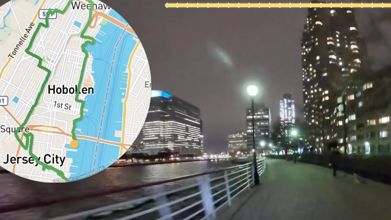 Two Hours of Grubhub Delivery in and around Jersey City, NJ using Brompton folding bike