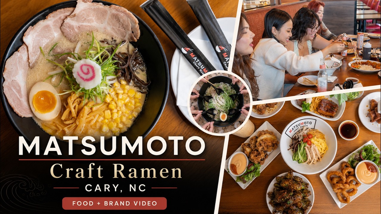 Matsumoto Craft Ramen Cary NC | Ramen, Japanese Food & Restaurant Brand Video
