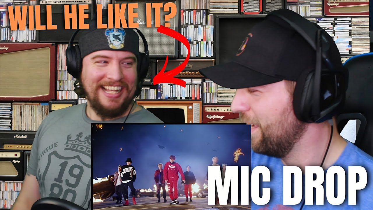My Metalhead Friend Seeing BTS for the First Time | MIC DROP REACTION