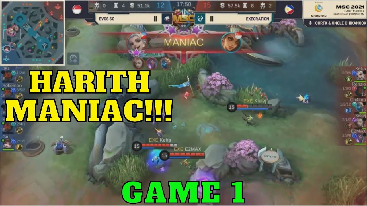 MANIAC !!! EVOS SG vs Execration | MSC 2021 | Day 1 |