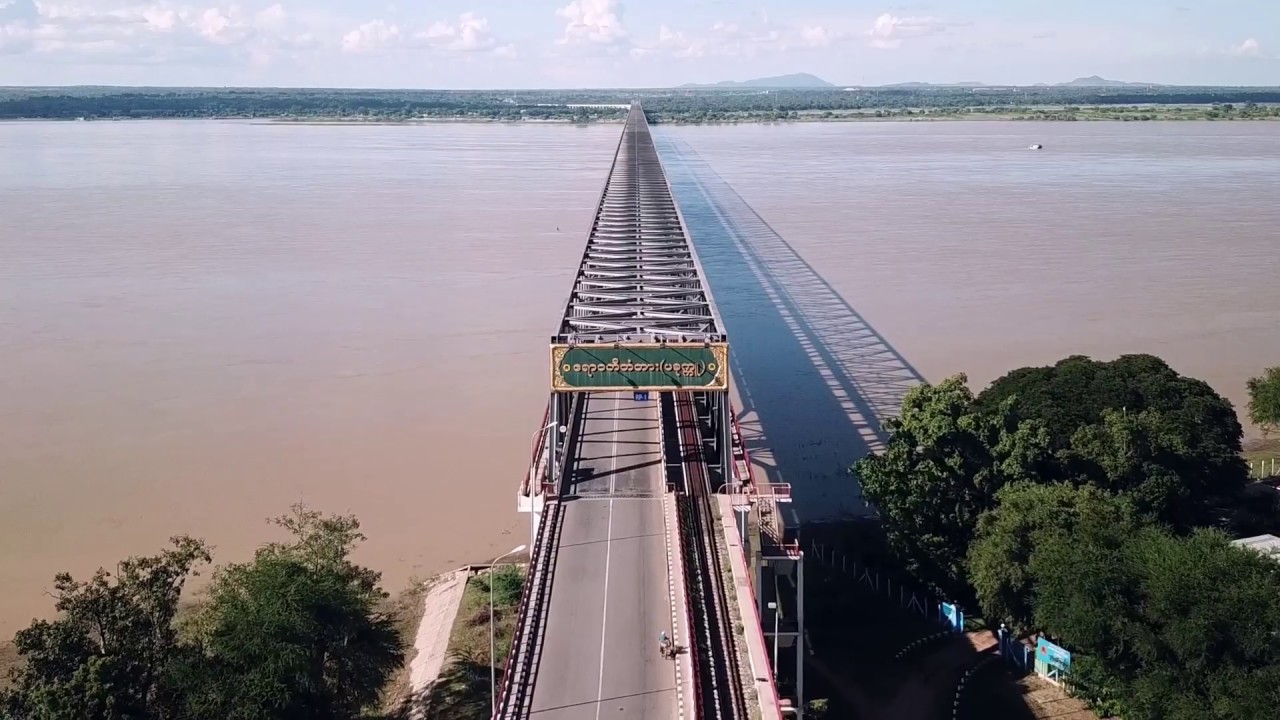 Irrawaddy Bridge (Pakkoku) in Myanmar