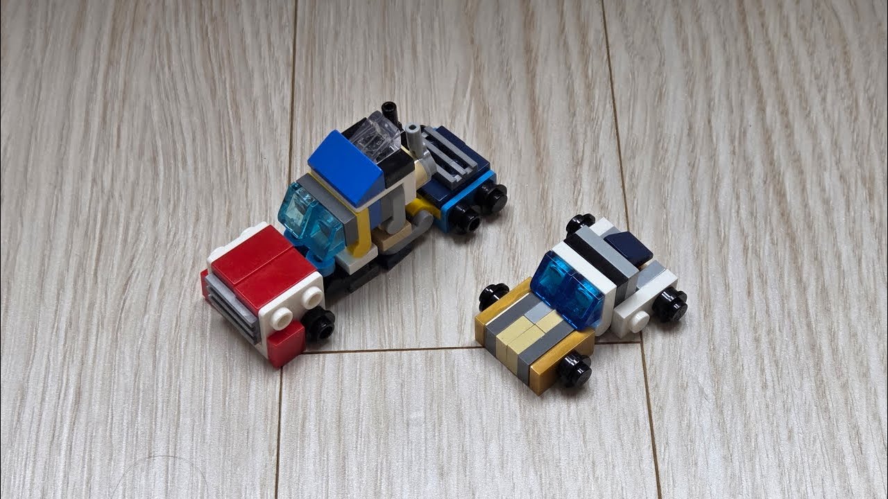 lego mini transformer optimus prime and bumblebee