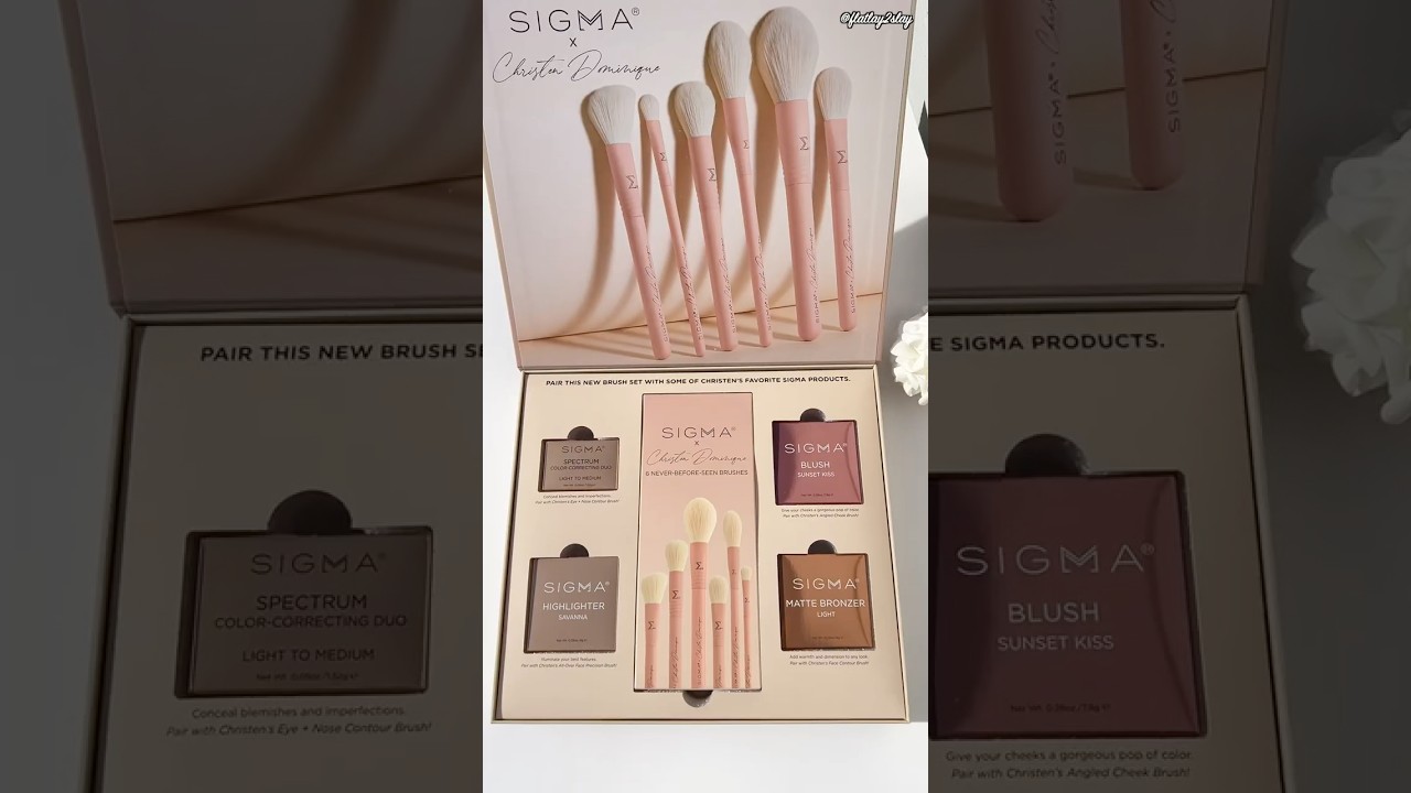 New! Sigma Beauty x Christen Dominique Brush Set PR Unboxing 