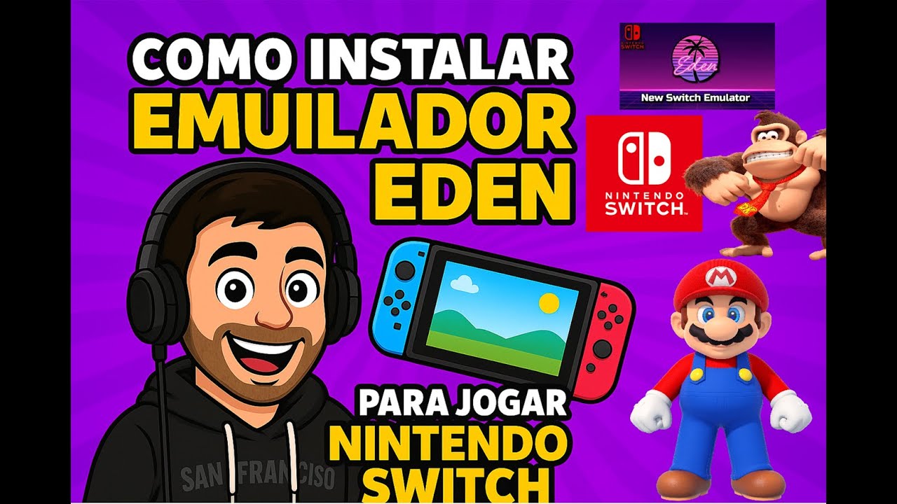 O melhor Emulador de Nintendo Switch - Emulador EDEN - Instalação e Diversão Simples e Gratuita