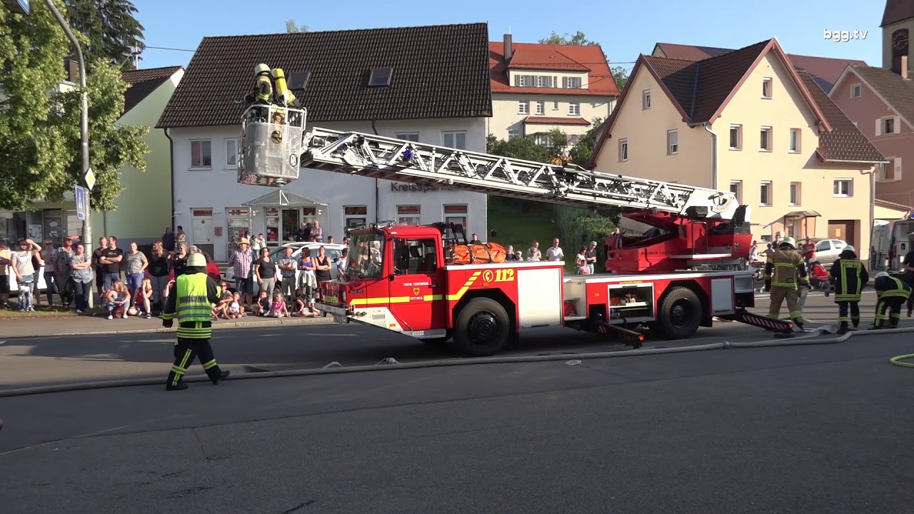 Feuerwehr Rottweil Abteilung Göllsdorf Hauptübung 13.07.2018