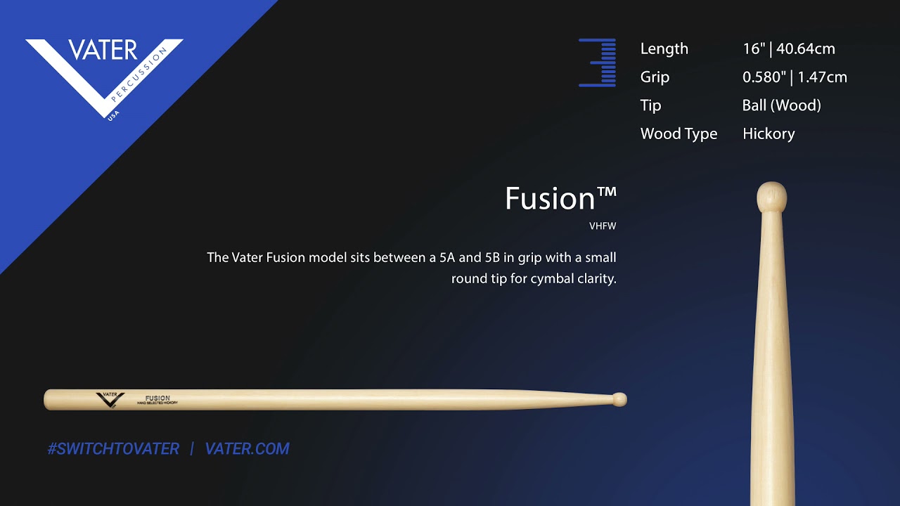 Vater Tip Sound - Fusion (Wood Tip)
