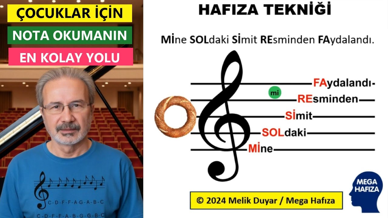 &Ccedil;OCUKLAR VE YETİŞKİNLER İ&Ccedil;İN NOTA OKUMANIN EN KOLAY YOLU