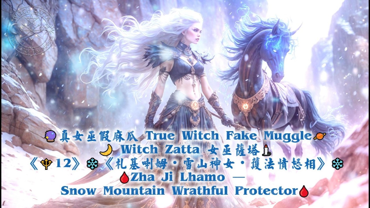 《🔱12》❄️《札基喇姆・雪山神女・護法憤怒相》❄️🩸Zha Ji Lhamo — Snow Mountain Wrathful Protector🩸