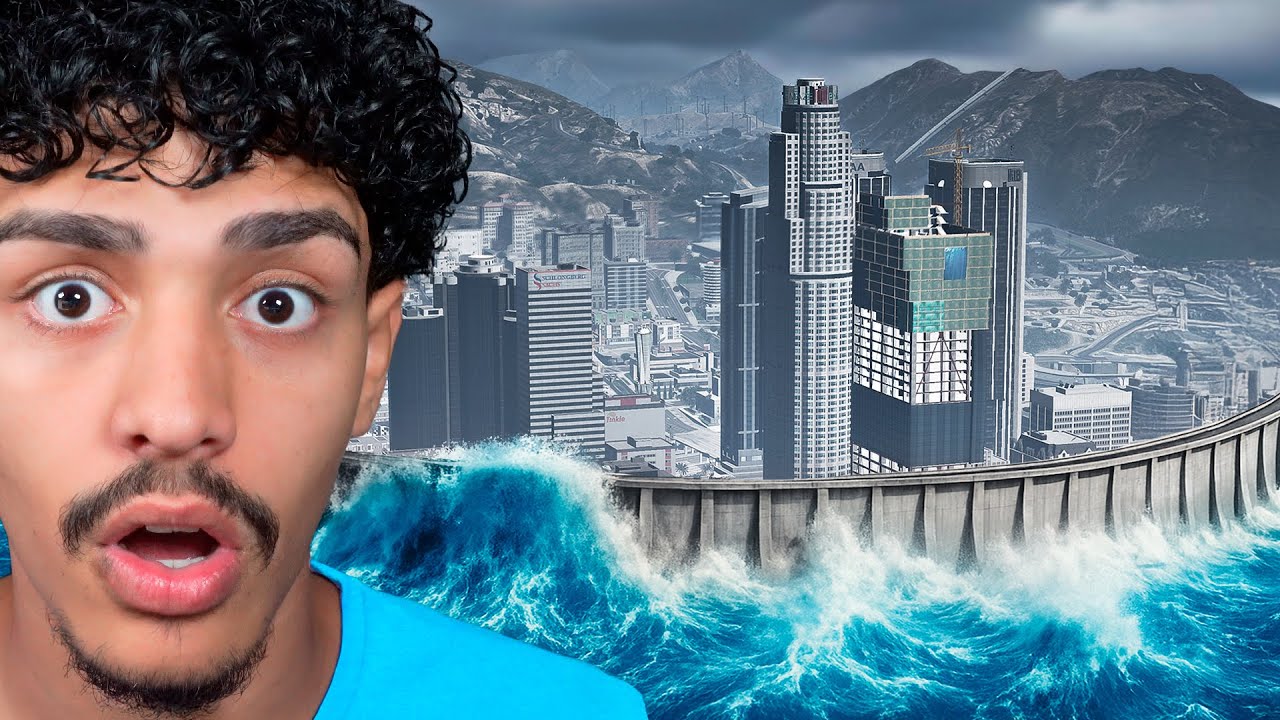 SALVEI A CIDADE DO MAIOR TSUNAMI DO GTA 5