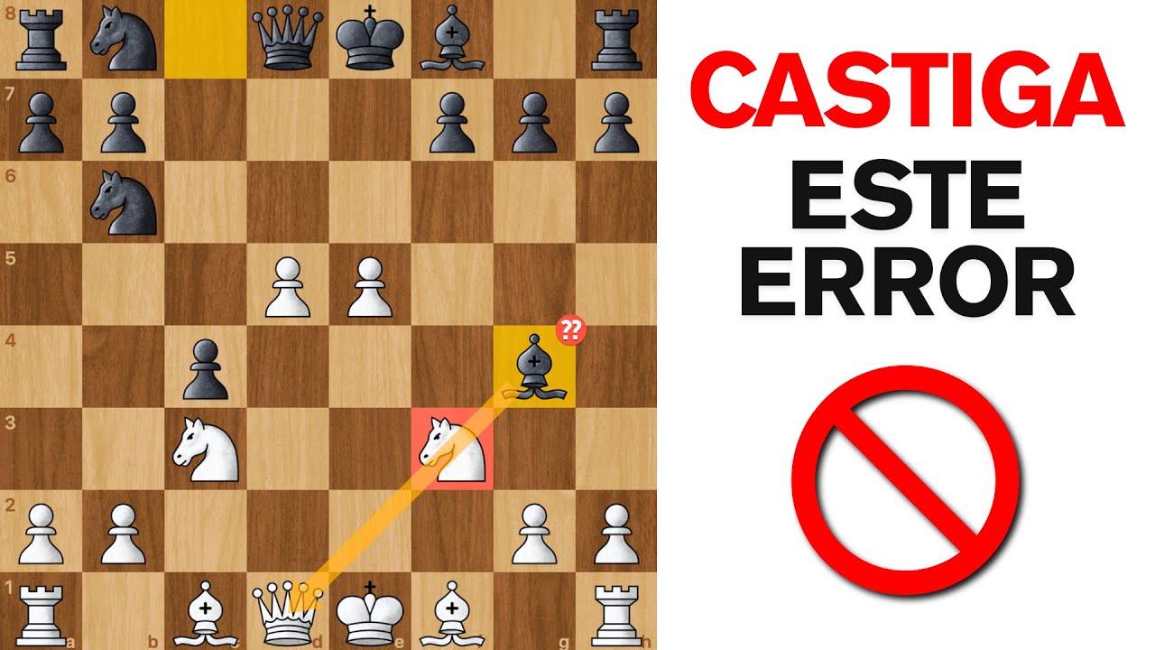 CASTIGA el ERROR más TÍPICO del AJEDREZ😱❌
