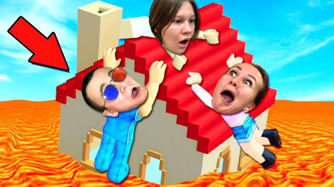 🔥РОБЛОКС НО ПОЛ ЭТО ЛАВА +ВЕБКА! ШЕДИ ЛЕСКА И НУБИК ROBLOX