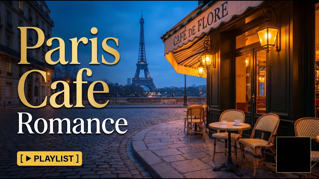 Paris Café Romance ☕ French Jazz Chanson Lounge