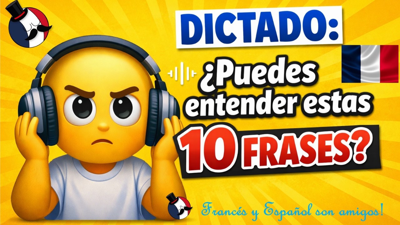 🎧 RETO: Dictado en Francés para Principiantes | Comprensión Oral (Personas y Deportes)