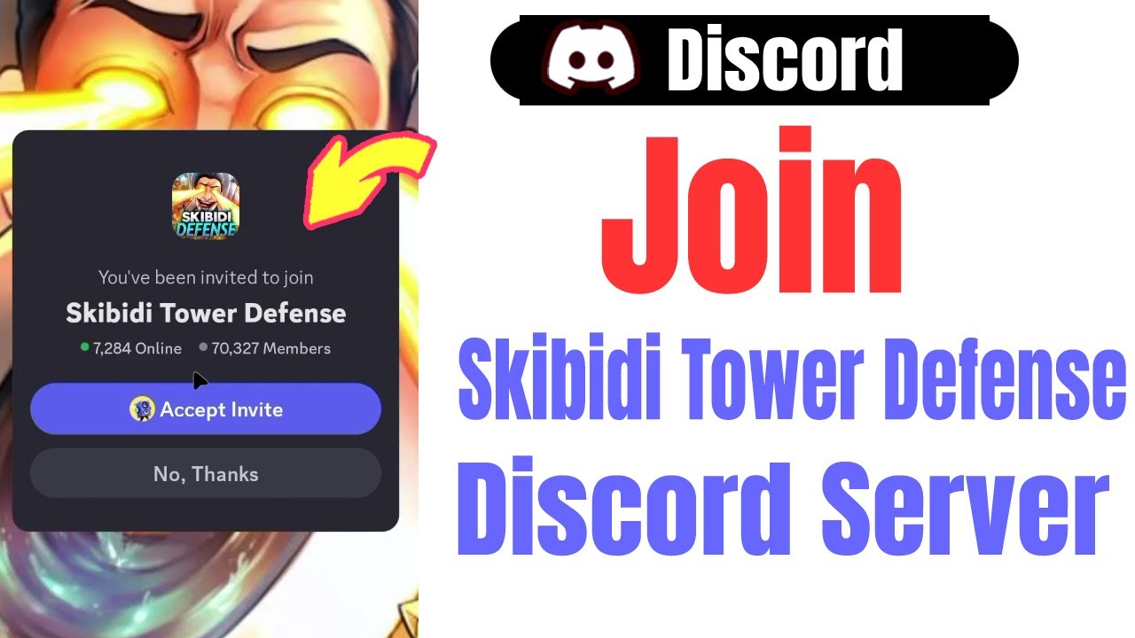 Как присоединиться к Discord-серверу Skibidi Tower Defense на мобильном устройстве