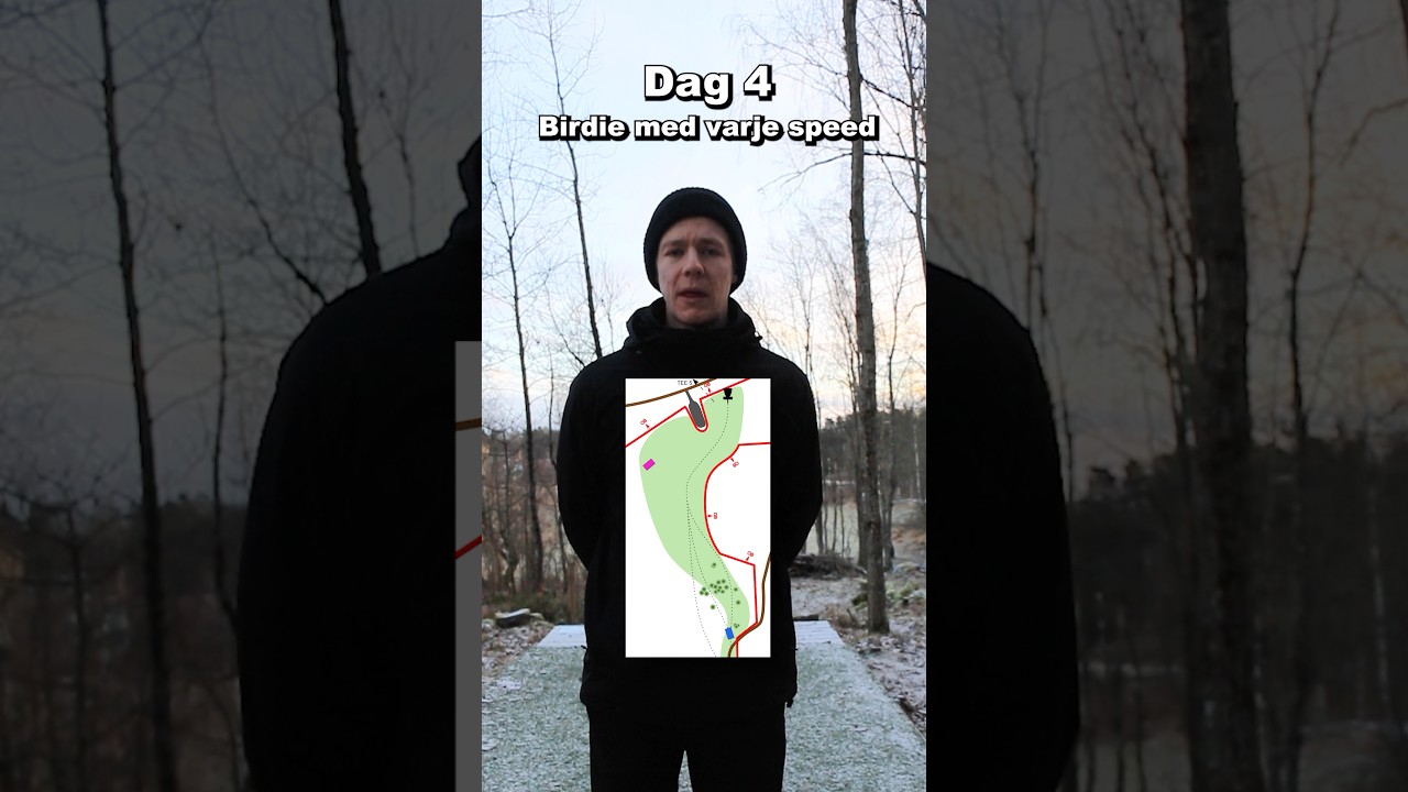 Dag 4 av att göra birdie med varje speed. 161m par 4 