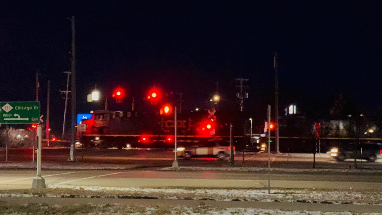CSX 3347 w/K5HL Horn Roars Thru Jenison, MI on M327-26 | 02/26/26