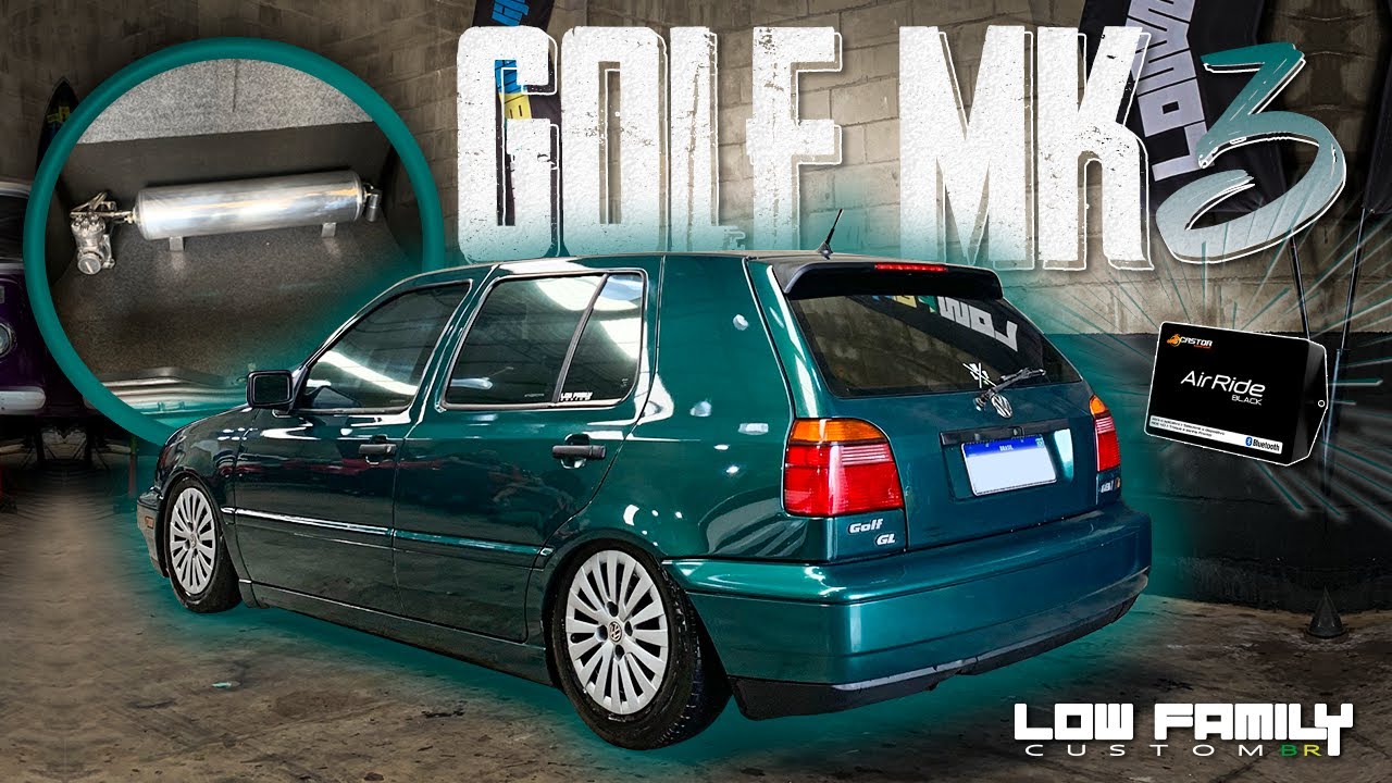 INSTALAÇÃO SIMPLES E NO CAPRICHO, DA SUSPENSÃO A AR NESSE GOLF MK3! EP.10 [ LOW FAMILY CUSTOM BR ]