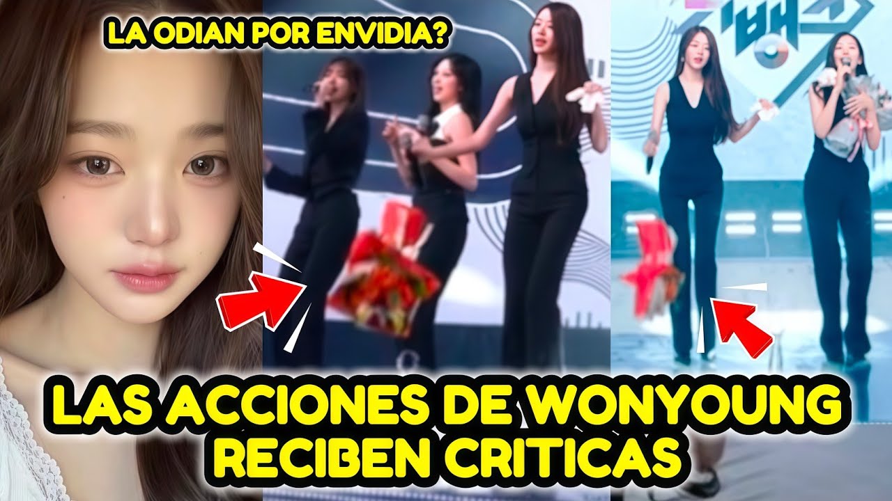 WONYOUNG DE IVE ESTA RECIBIENDO CRITICAS POR ARROJAR UN RAMO DE FLORES AL SUELO