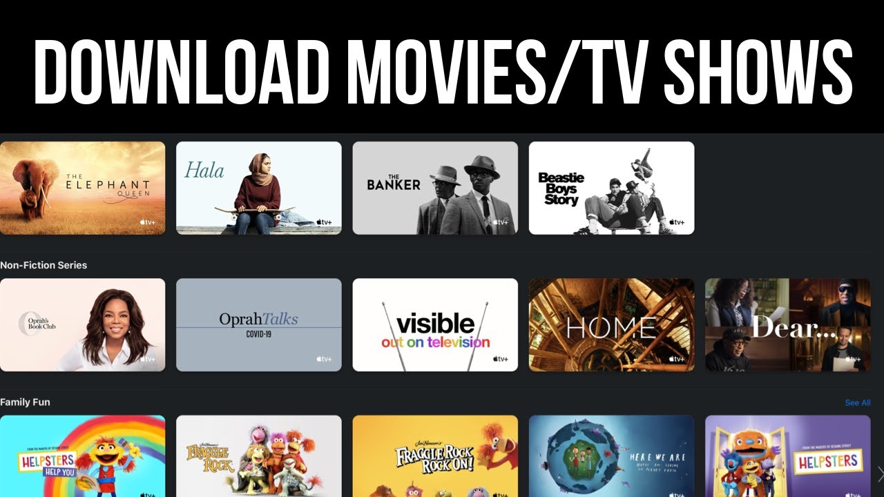 How to Download Movies / Tv Shows from Apple TV | Apple TV plus | Apple TV +