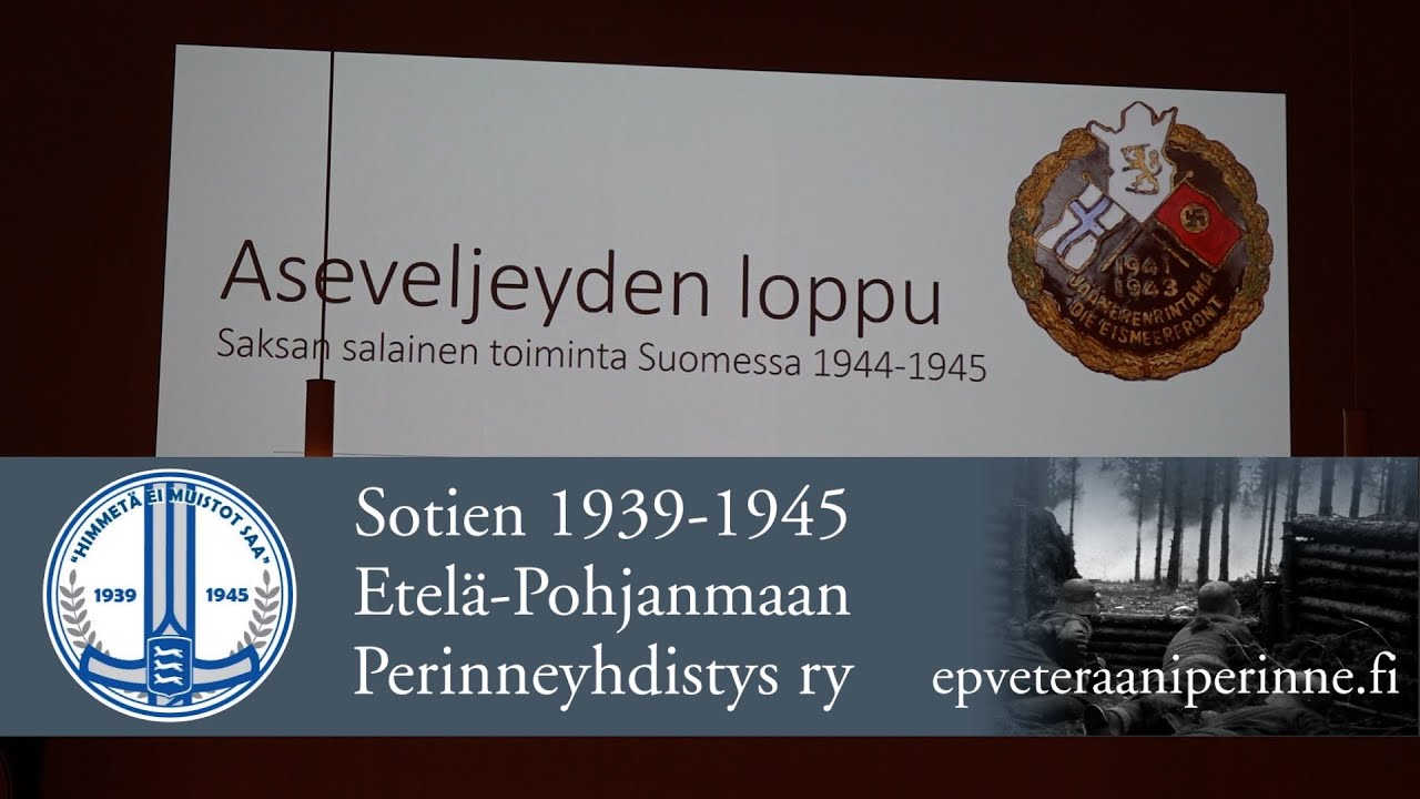 Luento: Saksan salainen toiminta Suomessa jatkosodan aikana
