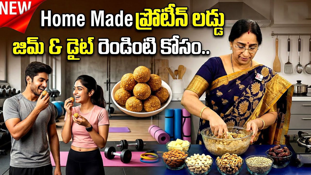 Fitness Special Protein Laddu | Healthy Indian Sweet | High Protein Sweet | Ramaa Raavi Kitchen