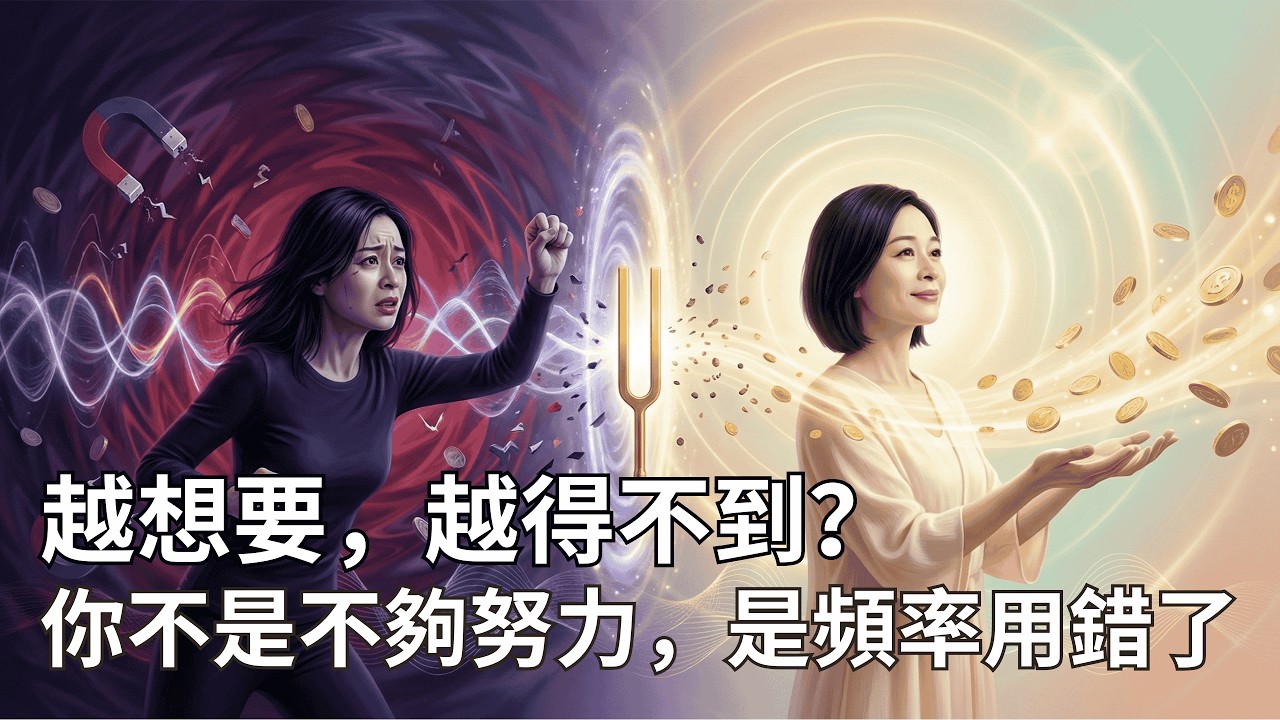 越想要，越得不到？揭秘顯化真相：你不是不夠努力，是頻率用錯了！3個讓財運主動靠近的「對齊」練習