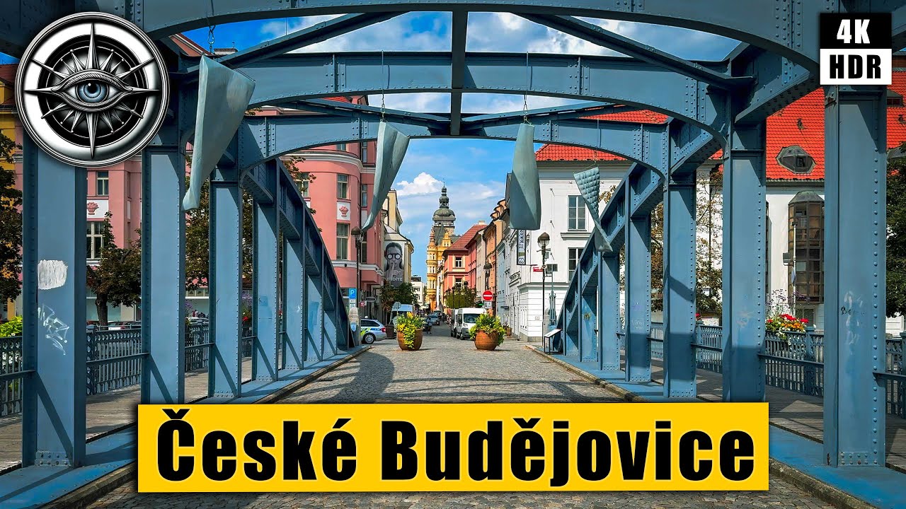 You must visit and walk around this city! České Budějovice 🇨🇿 Czech Republic 4K HDR ASMR