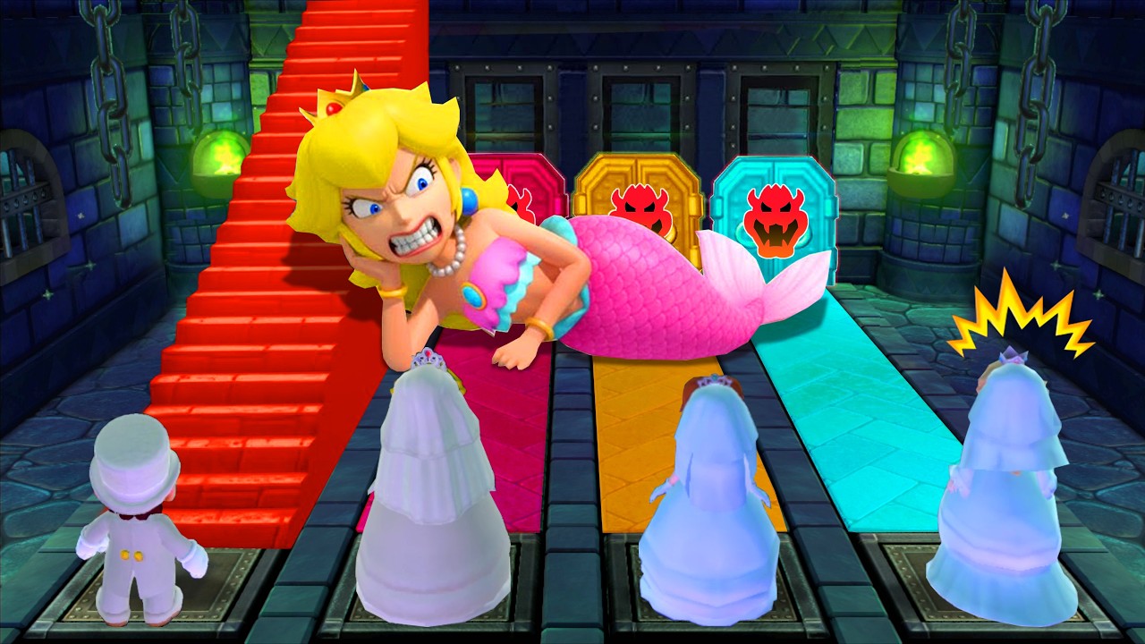 Mario Party 10 Minigames Battle ! Mario Vs Peach Vs Daisy Vs Rosalina (Master CPU)