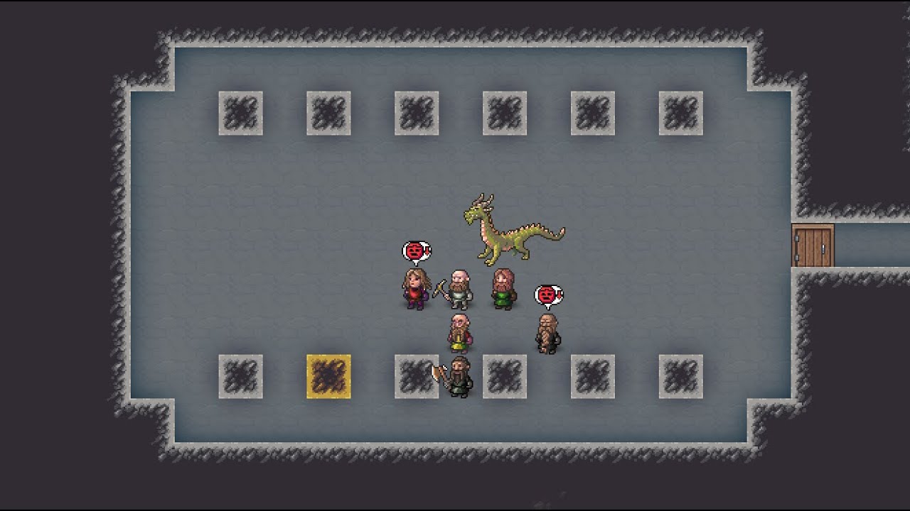 Dwarf Fortress. Дракон в начале игры.