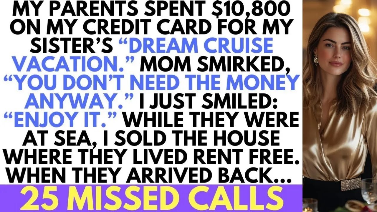 They Used My Credit Card For My Sister's $10,500 Cruise — So I Sold Their House