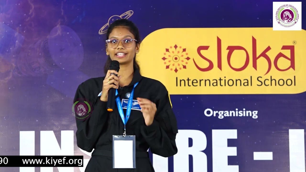 INSPIRE INDIA || Defence&Space Convention || Talk by Smt Jahnavi Dangeti || KIYE Foundation || Sloka