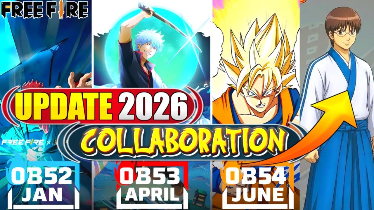 All Upcoming Collaboration In Free Fire | OB53 UPDATE | upcoming events, upcoming gold royale
