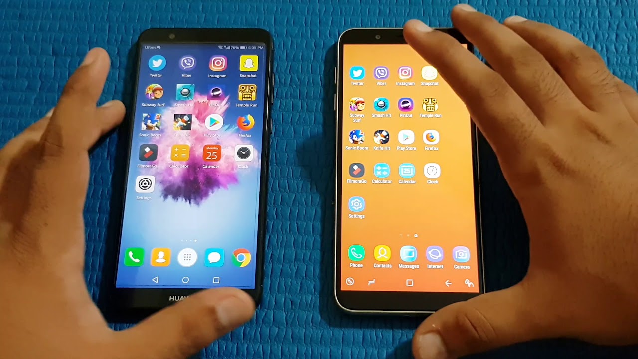 Samsung Galaxy J6 ( 2018 ) vs Huawei PSMART - Speed Test!!