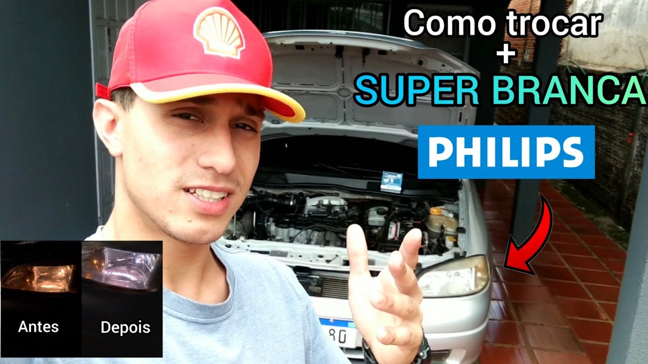 Como trocar as lâmpadas de farol do Astra antigo. E lâmpadas Super Brancas DiamondVision da Philips.