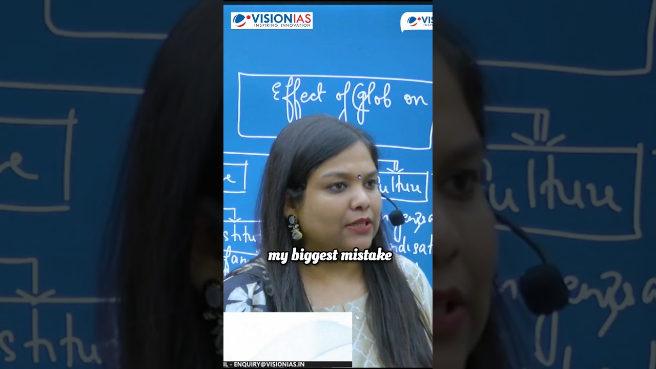 Smriti Ma'am Shares Her BIGGEST Mistake while UPSC Preparation #shorts #upsc #ias