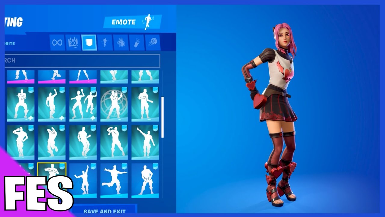 Fortnite Lovely Skin With all my Fortnite Dances & Emotes!