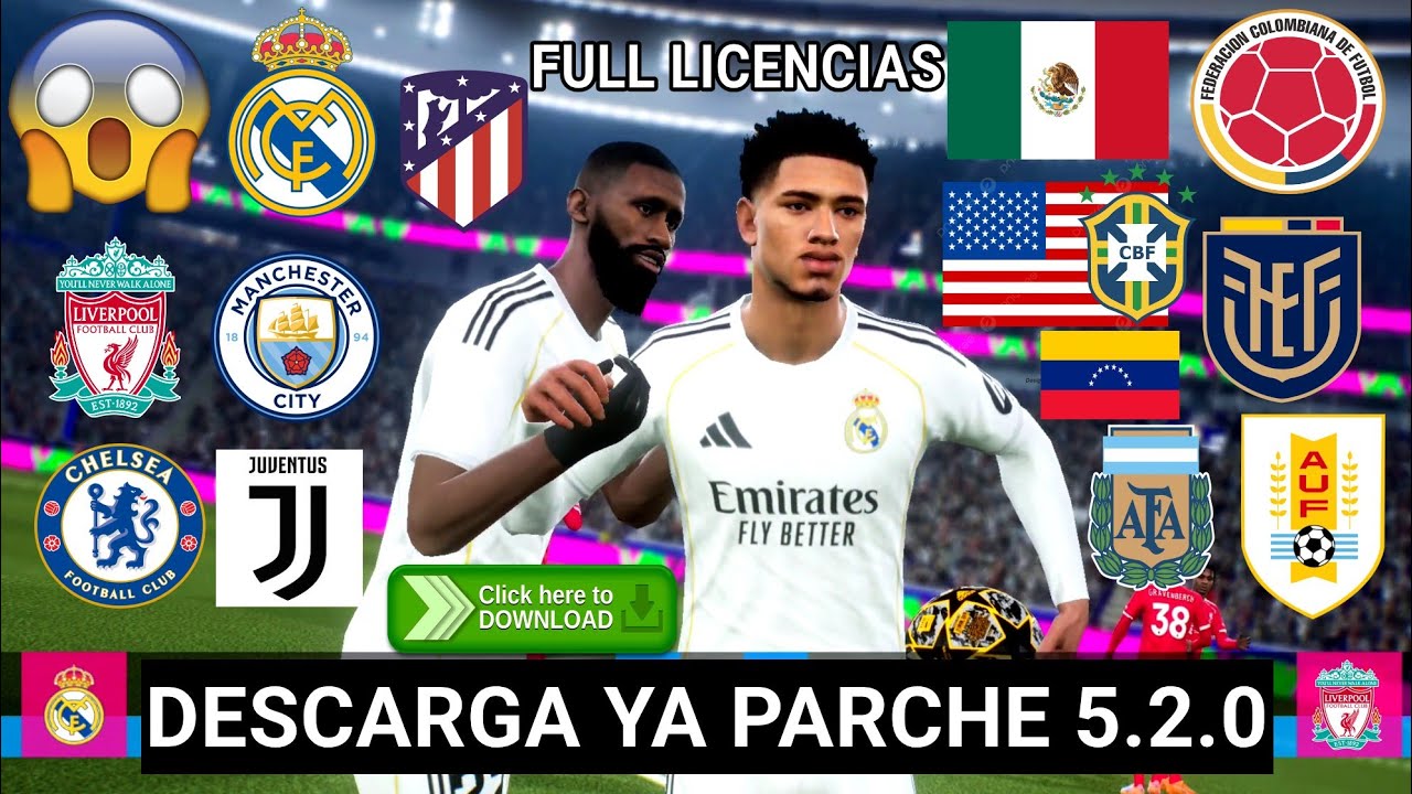 DESCARGA YA EL Mejor Parche eFootball 2026 Mobile 5.2.1 Gráficos Altos Patch Gratis