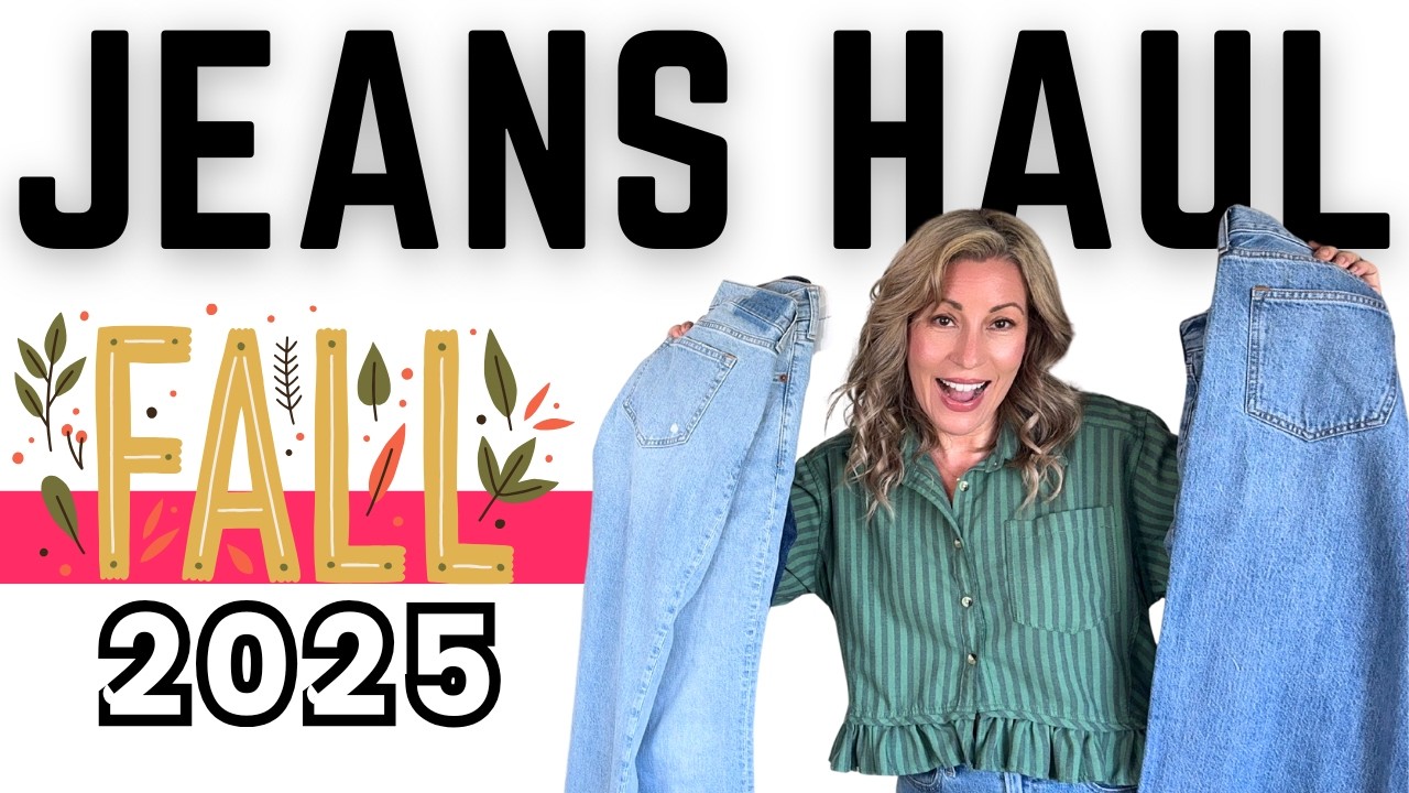🍂 Best Fall Jeans 2025 | Abercrombie Try-On for Women Over 40