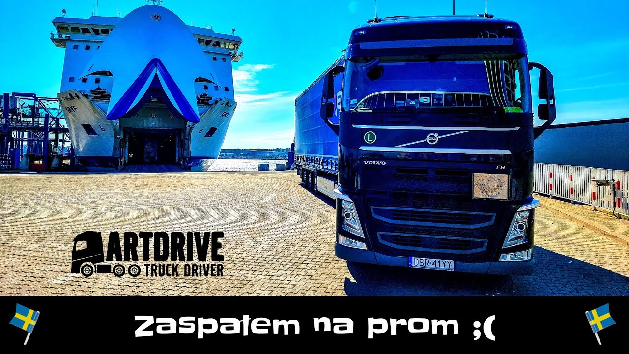 Zaspałem na prom. Bez nawigacji w nowe rejony || #truckerslifestyle s06 cz.6 #Artdrive (139)