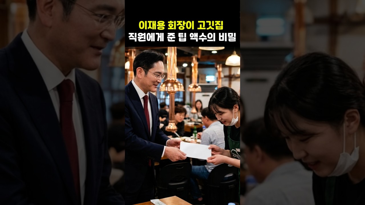 이재용 회장이 고깃집 직원에게 준 '팁' 액수의 비밀