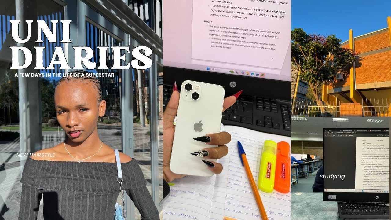 Uni diaries | exam szn | new hairstyle | studying + more studying
