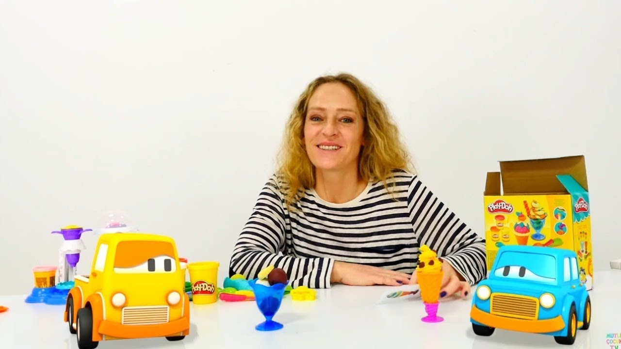 Eis mit Playdoh machen . Video f&uuml;r Kleinkinder mit Knete.