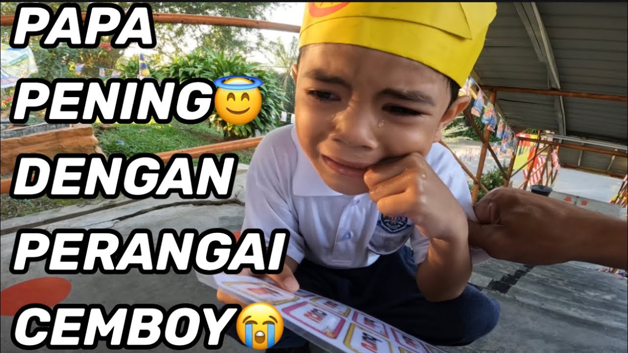 Cemboy buat hal, menangis x nak sekolah, cem x nak pndai, x nak mainan, janji dapat ponteng 😂