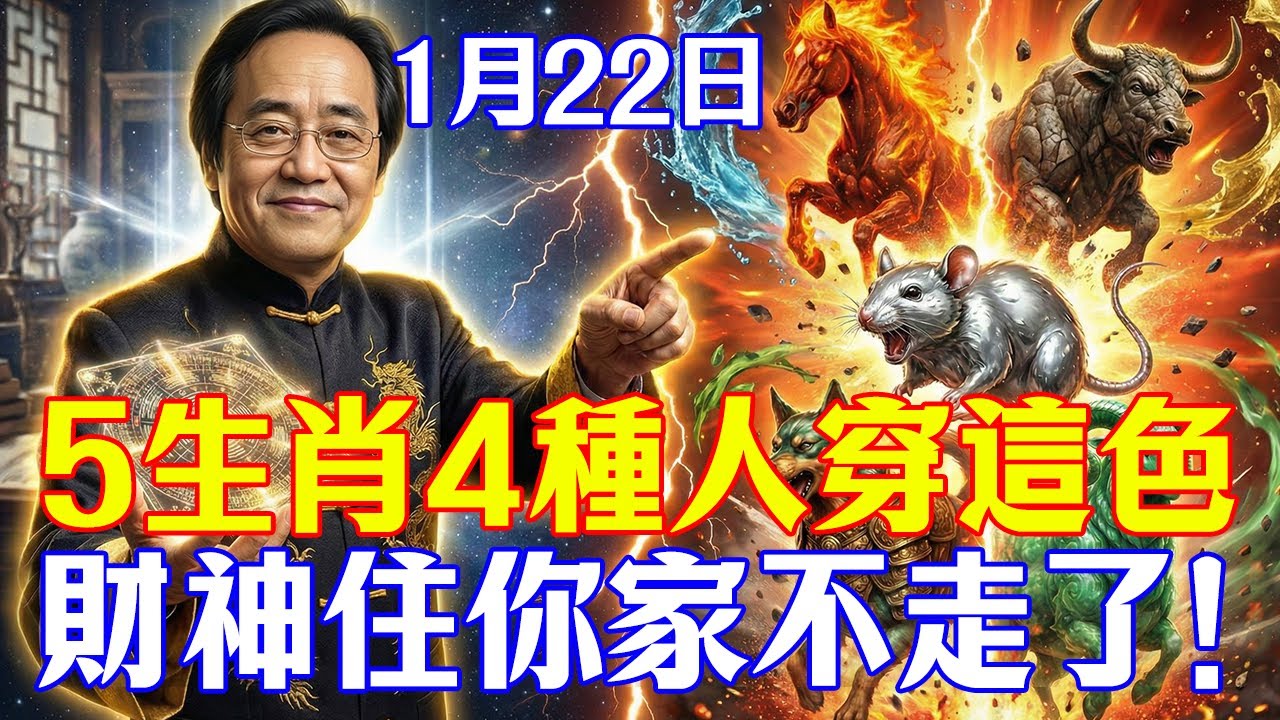 倪師警告：1月22日接神日：這5個生肖不穿黃色，整年財運歸零！這是2026大劫前的最後一次保命機會#倪海廈 #黃帝內經#養生#國學#易經#冬至 #開運 #招財 #補財庫 #中醫 #風水 #2026運勢