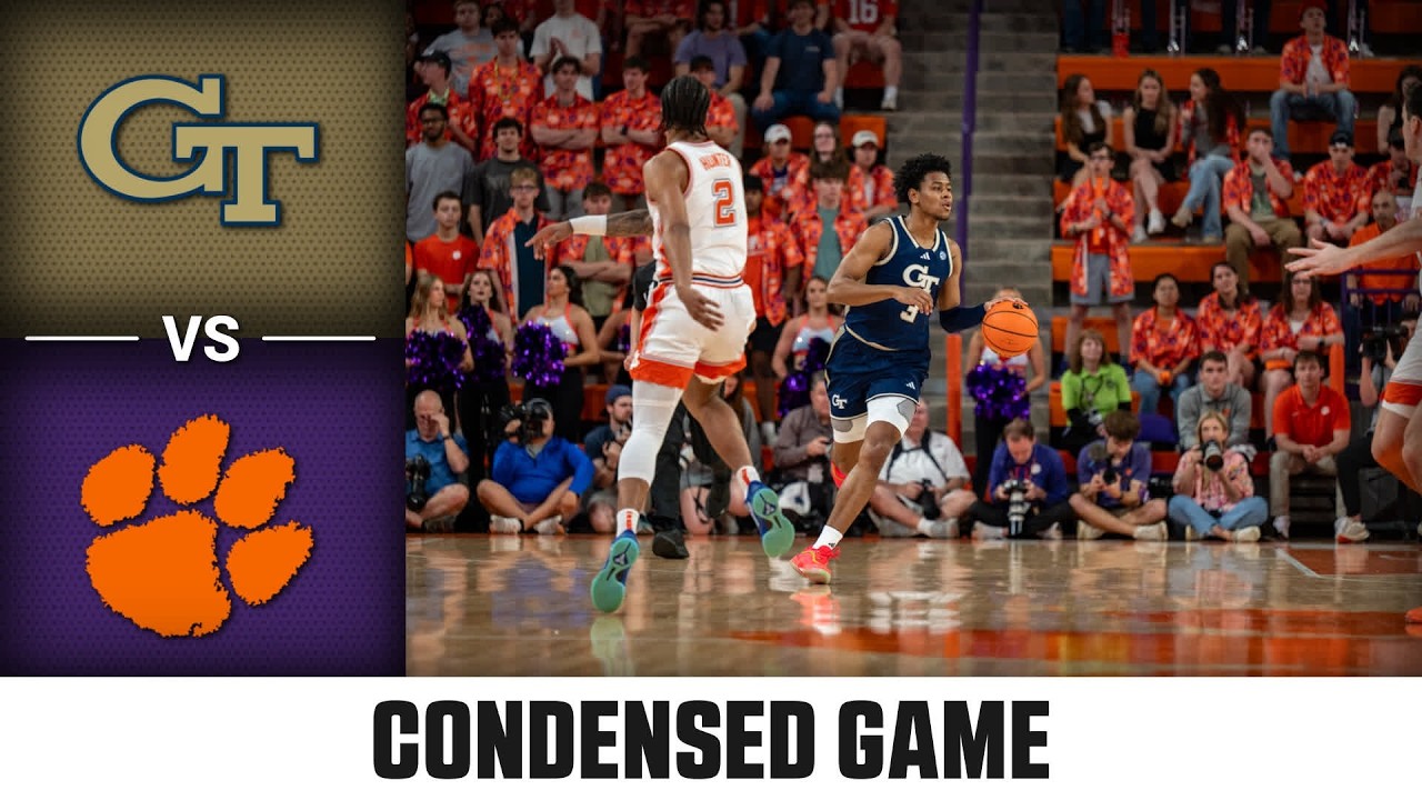 Georgia Tech vs. Clemson Condensed Game | 2025-26 ACC Men's Basketball